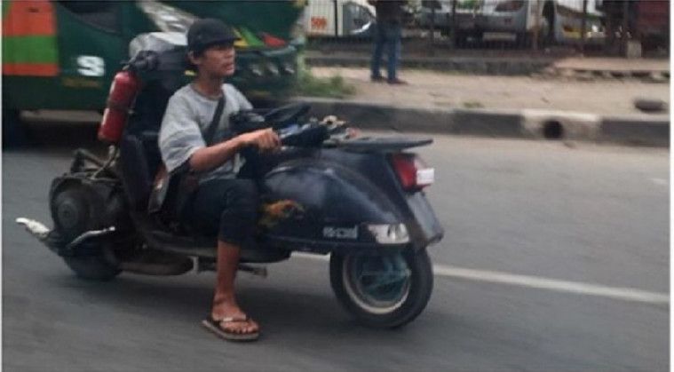 Supaya melatih otot punggung.