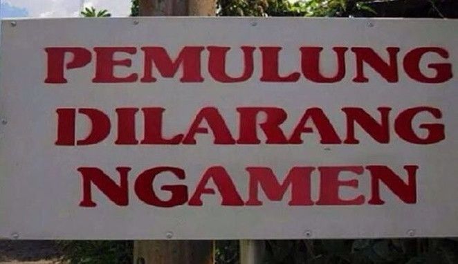 Himbauan dilarang ngamen