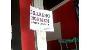 Himbauan dilarang ngamen