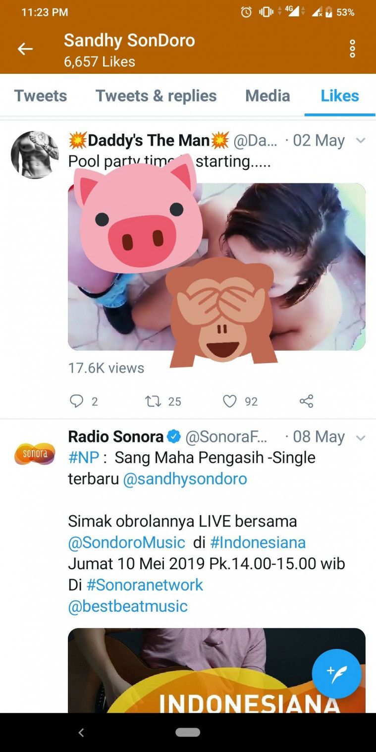 Sandhy Sondoro Ketahuan Nge-like Video-video Porno