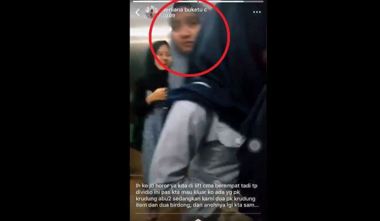 penampakan di dalam lift