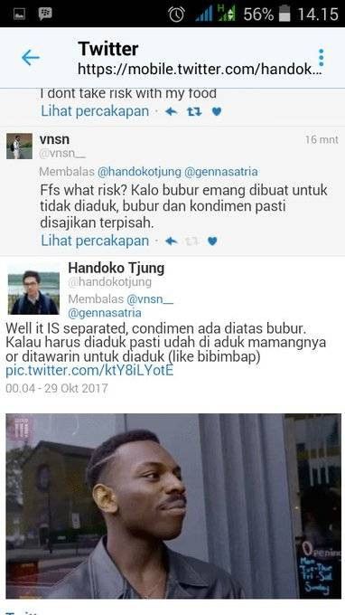 Twit Pak Bondan Tentang Bubur