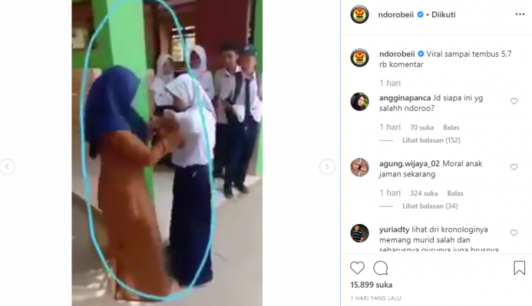 Siswi ajak guru berduel