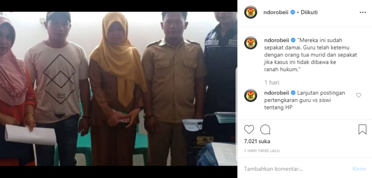 Siswi ajak guru berduel