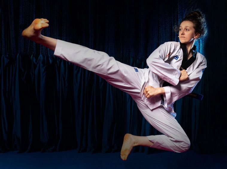 Tendangan ahli Taekwondo