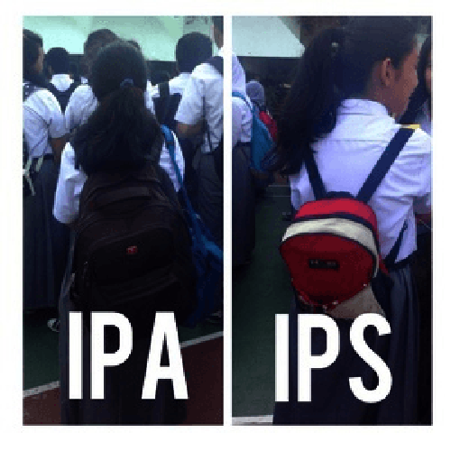 Meme anak IPA vs IPS.