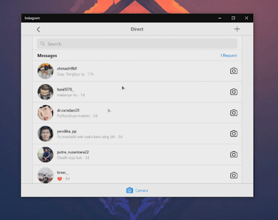 Cara DM instagram di PC dengan gampang