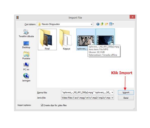 cara menggabungkan video