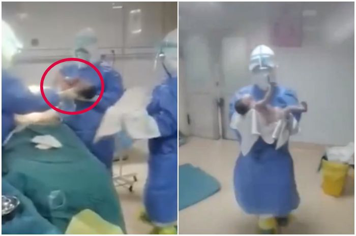 Ibu-ibu terinfeksi virus Corona melahirkan