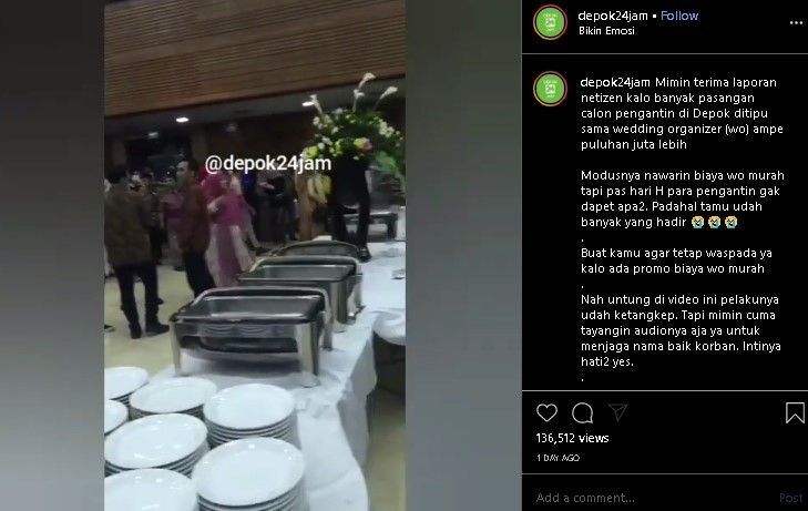 Pengantin Ditipu Wo Dan Tamu Hadir Nggak Ada Makanan