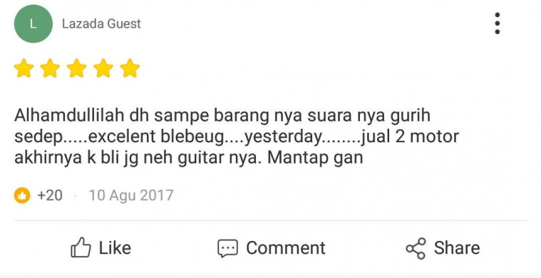 testimoni kocak pembeli
