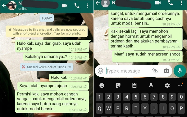 Driver ojol jadi korban orderan fiktif