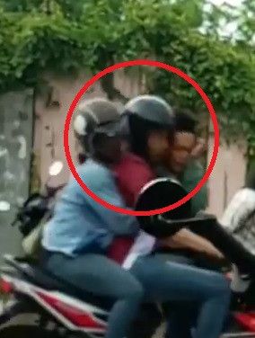 moment ketika tertabrak motor