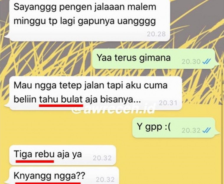 Ngakak! 5 Chat Ajak Jalan Gebetan Ini Penuh Drama, Bikin Geregetan