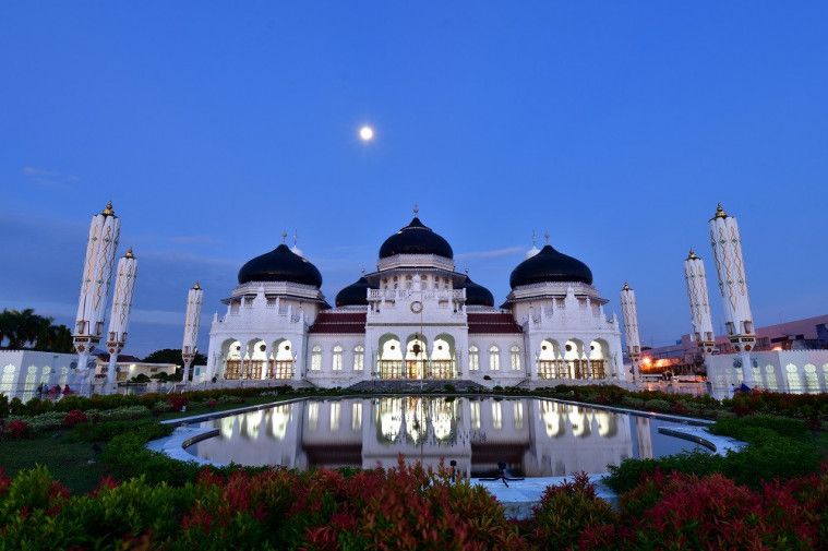 masjid terindah Masjid Raya Baiturrahman di Aceh