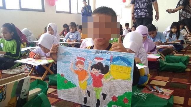 Hasil lukisan yang sebenarnya