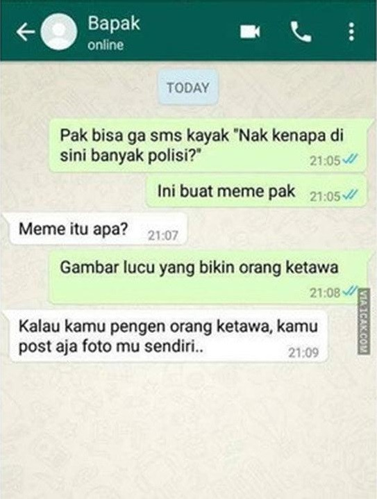 Ngakak! 5 Chat Ayah ke Anak Ini Tega Banget, Bikin Geregetan