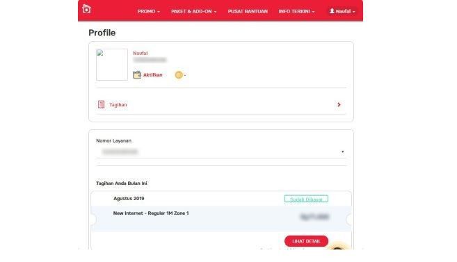 cara cek tagihan Indihome online secara cepat