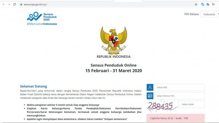 Sensus penduduk online