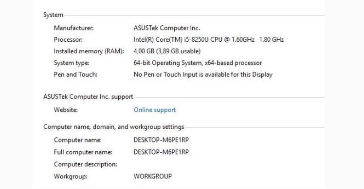 cara cek jenis RAM laptop Pilih System.