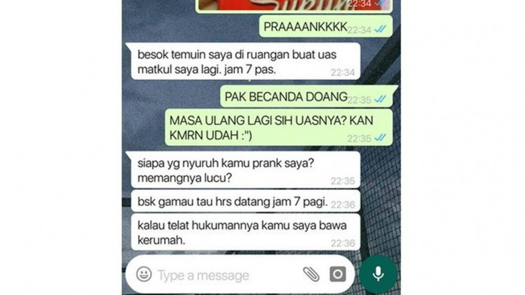 7 Deretan Chat Dosen Galak kepada Mahasiswa Ini Kocak Sekaligus Ngenes!