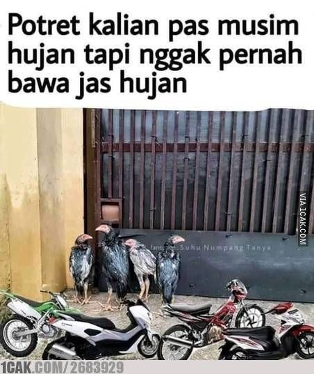 Potret Nasib Pengendara Sepeda Motor Saat Musim Hujan Ini Bikin Kamu Tersenyum Kecut!
