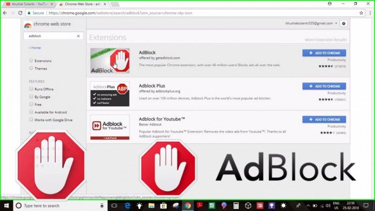 cara disable adblock di chrome