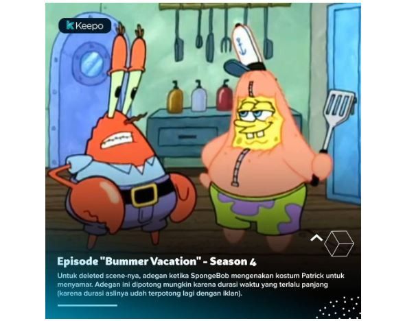 Adegan Spongebob yang dihapus KPI