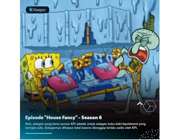 Adegan Spongebob yang dihapus KPI