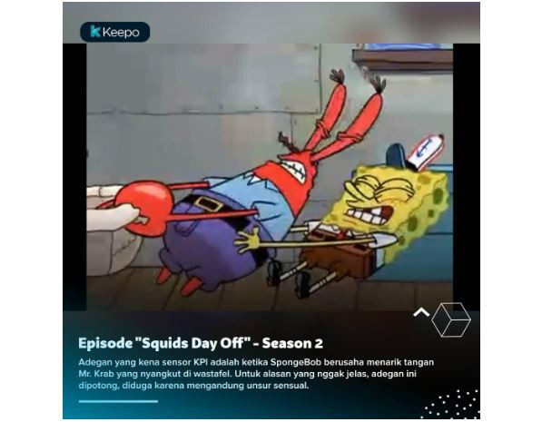 Adegan Spongebob yang dihapus KPI
