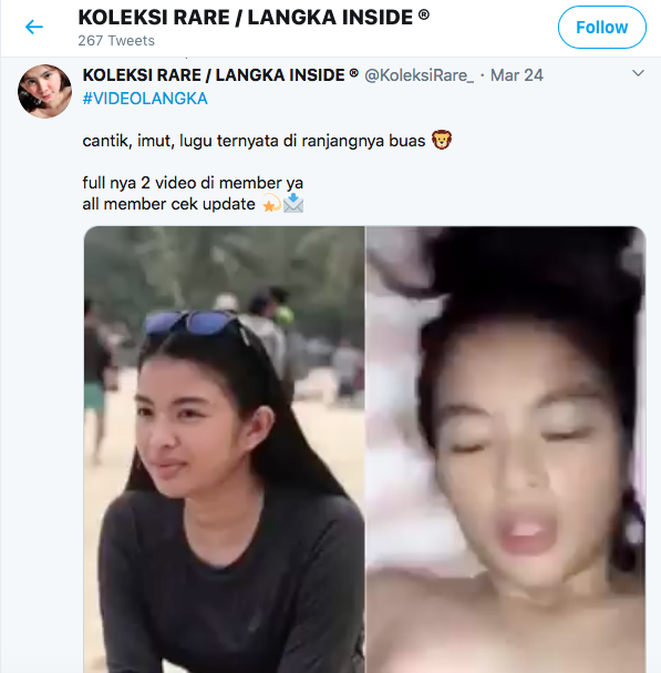 Video Syur Mirip Soraya Rasyid Beredar Di Twitter