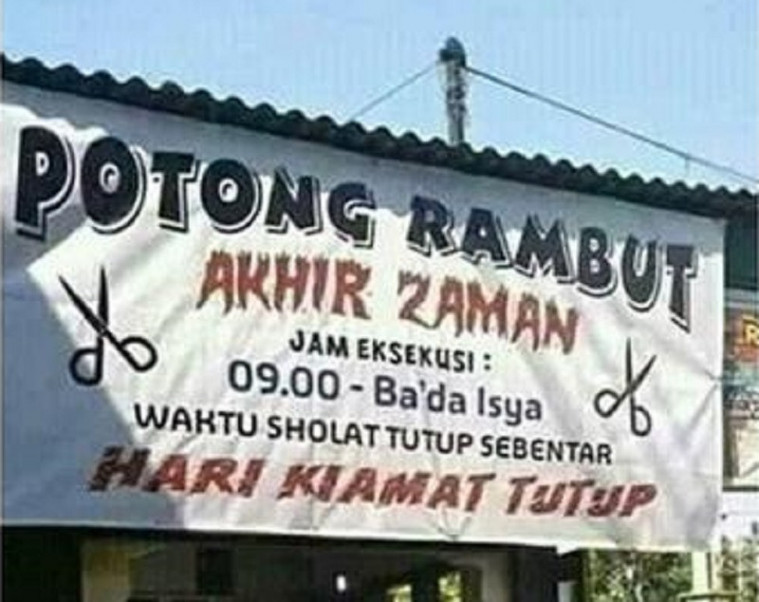 spanduk kocak