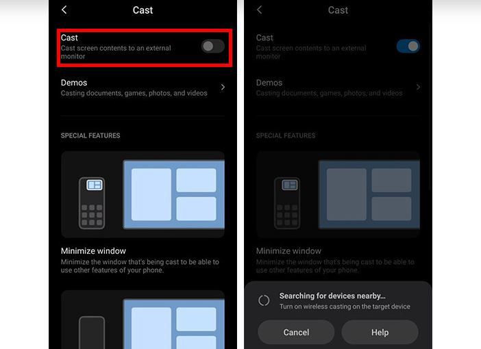 cara menyambungkan HP ke TV lewat USB dengan Cast