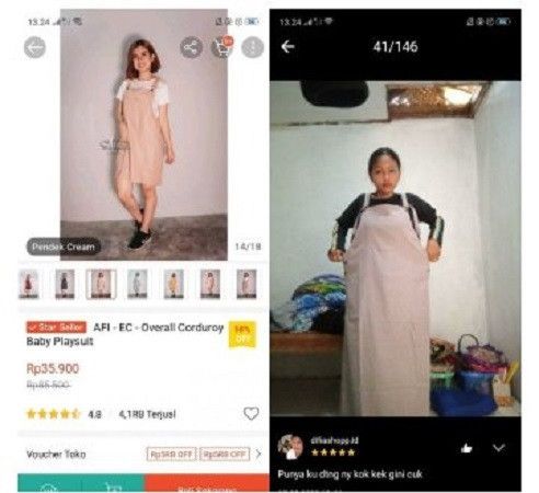 Pakaian cewek yang jauh dari ekspektasi