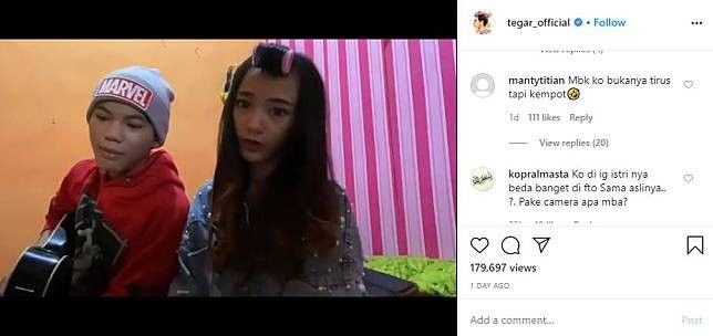 Tegar dan istrinya