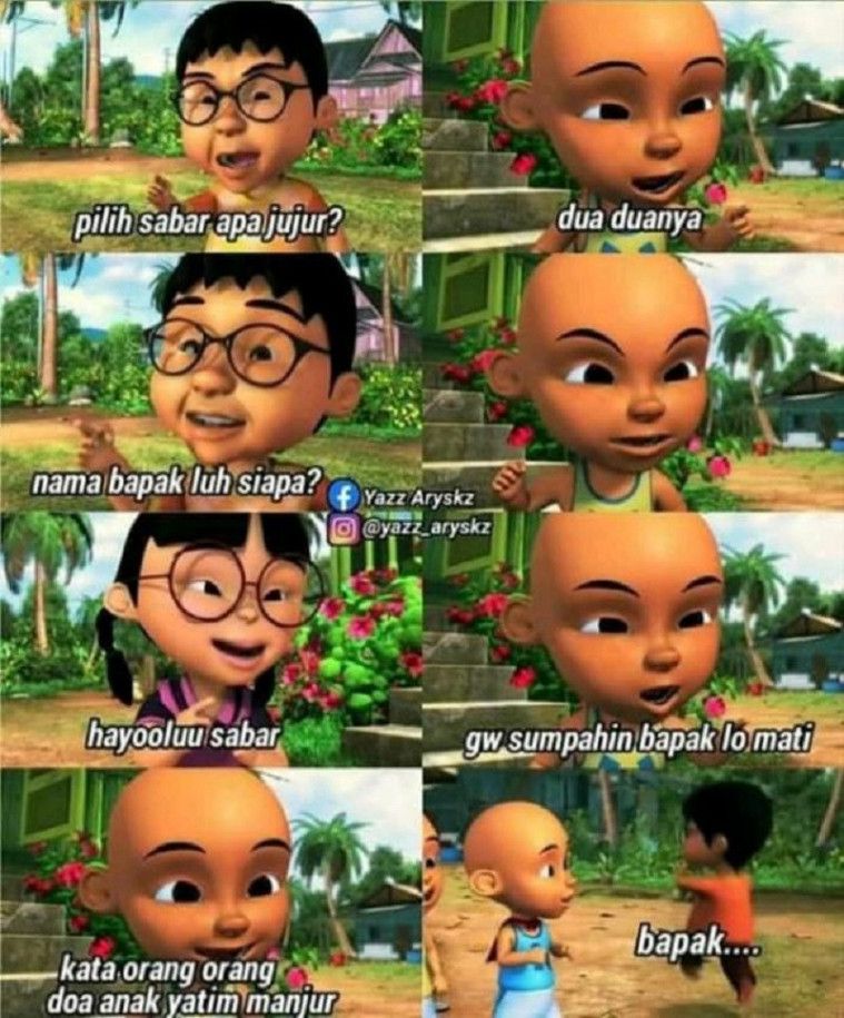 Sederet Meme Upin Ipin Yang Ngakak Banget