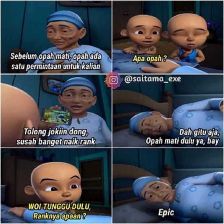 Foto upin ipin lucu