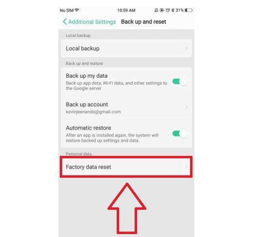 cara reset HP Oppo lupa pola dengan data reset