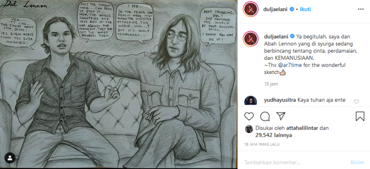 Dul Jaelani dan John Lennon