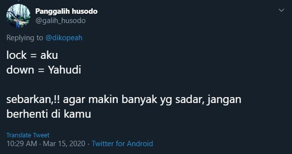 Pelesetan arti lockdown versi netizen