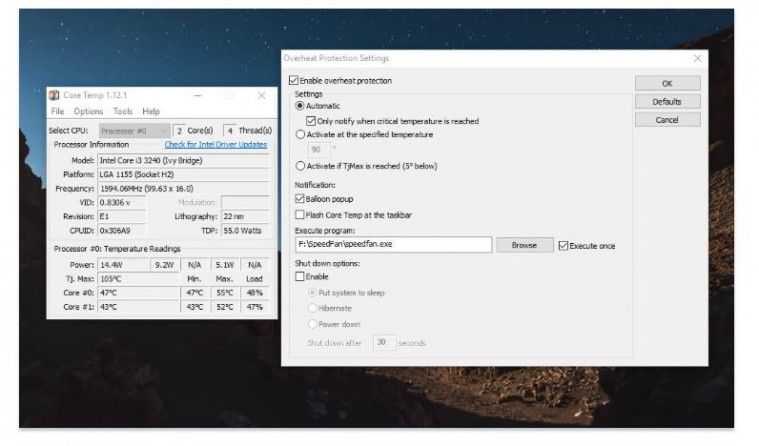 cara cek suhu laptop dengan Core temp