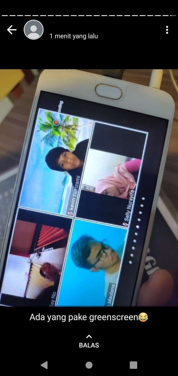 kelucuan saat kelas online