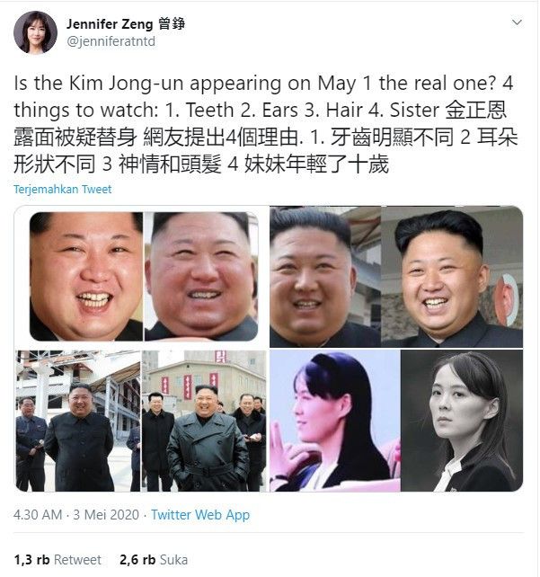 Sempat Menghilang, Heboh Kim Jong-un yang Sekarang Disebut Palsu. Gunakan Tubuh Ganda?