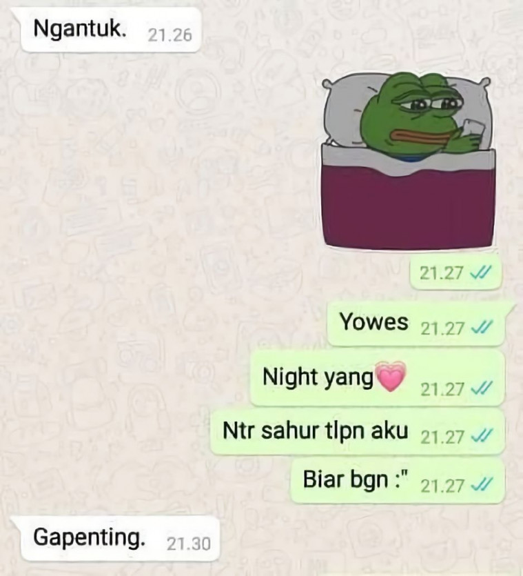 Menguji Kesabaran, Chat Membangunkan Sahur Ini Berujung Tragis