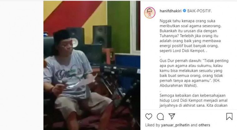 Hanif Dhakiri juga ikut berkomentar eks Menaker,