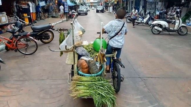 Dong Sedang Berjualan Sayur