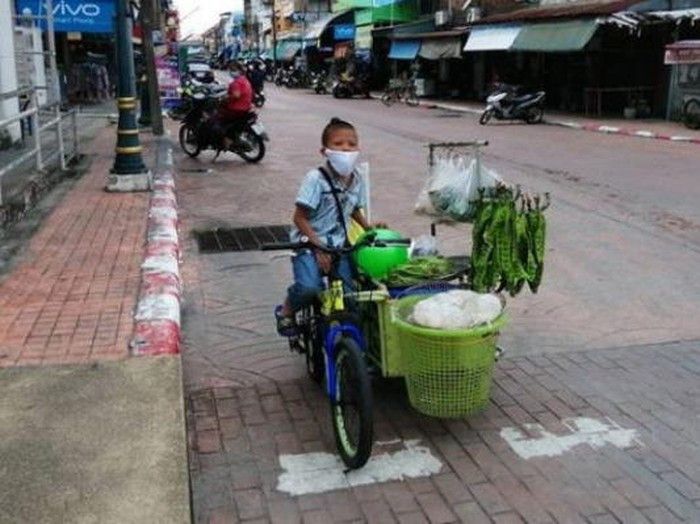 Dong Kayuh Sepeda Jualan Sayuran