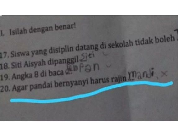 Jawaban Nyeleneh Anak SD