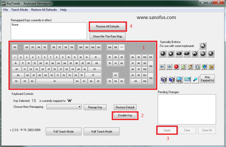 remap the keyboard in windows 10