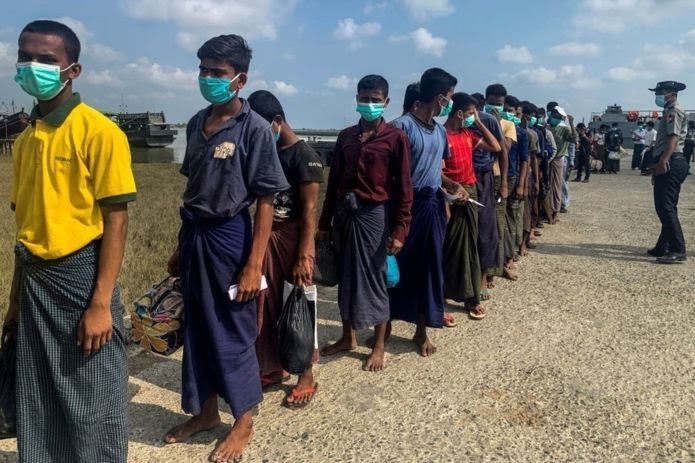 ilustrasi pengungsi Rohingya